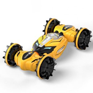 Q150 2.4GHz RC Stunt Car 1:16 4WD Amphibious Double-sieded Off-Road Climbing Remote Control Twist Car For Boys Gifts yellow  |   RC Cars RC Cars RC Cars