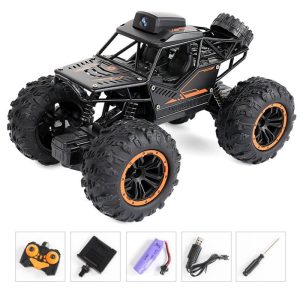 RC Car with 720p Wifi HD Camera 1:18 2.4g Suv Radio Control Climbing Car Remote Control Off-Road Vehicle Toys Black  |   RC Cars RC Cars Black