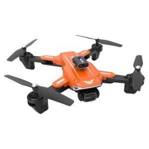 RC Drone HD Dual Camera Aerial Photography Long Endurance Obstacle Avoidance Folding Remote Control Quadcopter Orange A  |   RC Drones RC Drones Orange + A