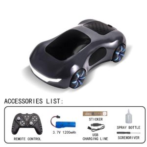 Remote Control Car Concept RC Toy Car With Dual Spray Light Electric Stunt Car Model With Gesture Remote Control For Boys Gifts Collection black  |   RC Cars RC Cars Black