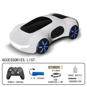 Remote Control Car Concept RC Toy Car With Dual Spray Light Electric Stunt Car Model With Gesture Remote Control For Boys Gifts Collection white  |   RC Cars RC Cars RC Cars