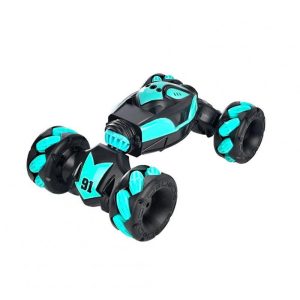 Remote Control Deformation Car with Light Gesture Induction Off-road Twisting Car Cv8818-91a Dual RC Cyan  |   RC Cars RC Cars CV8818-91A dual RC cyan