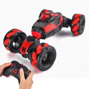 Remote Control Deformation Car with Light Gesture Induction Off-road Twisting Car Cv8818-91ab Single Handle Red  |   RC Cars RC Cars CV8818-91AB single handle red