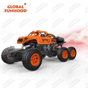 Remote Control Racing Car 6-channel Automatic Demonstration Spray Climbing Car with Searchlight 646-1 Orange  |   RC Cars RC Cars 646-1 Orange