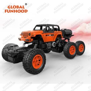 Remote Control Racing Car 6-channel Automatic Demonstration Spray Climbing Car with Searchlight 646-2 Orange  |   RC Cars RC Cars 646-2 Orange