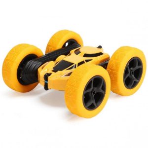 Remote Control Stunt Car Four Wheel Drive Double Side Crawling Deformation Rollover Car Children Charging Toy yellow  |   RC Cars RC Cars RC Cars