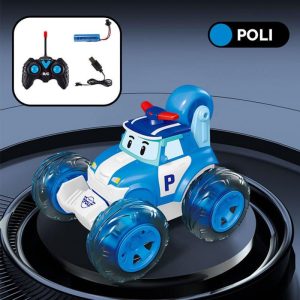 Remote Control Stunt Car With LED Lights 360 Degree Rotation Flipping Rechargeable Rc Car Model Toys For Boy Girls Birthday Gifts Blue 1 battery  |   RC Cars RC Cars Blue + 1 battery