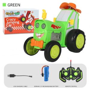 Remote Control Stunt Car With Music Lights Rechargeable Swing Dancing Remote Control Train Toys For Boys Girls green  |   RC Cars RC Cars Green