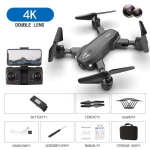 S80  2.4g  Drone Black Orange Drone Toy Black 4K dual camera switch  |   RC Drones RC Drones Black 4K dual camera switch