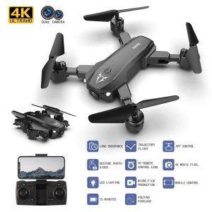 S80 Drone With 4K HD Dual Camera Foldable 2.4GHz WIFI Real-time Transmission Altitude Hold RC Quadcopter Black  |   RC Drones RC Drones 4K dual camera [black]