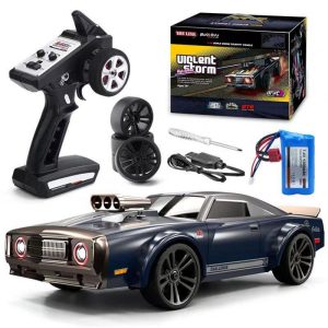 Scy 16303 1:14 2.4g RC Car 4wd Electric High Speed Off-road Drift Vehicle Flat Running Muscle Car with Led Light Gray  |   RC Cars RC Cars 16303 gray + 1:16