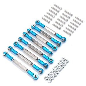 Steering Pull Rods Remote Control Toys Alloy Steering Linkages Pull Rods Connector for 1/16 RC Car WPL B14 C14 blue  |   RC Accessories RC Accessories Blue