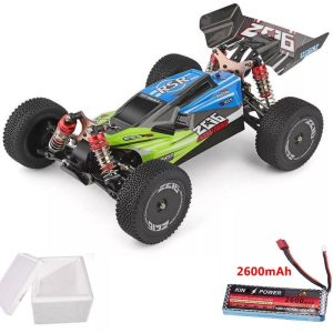 Wltoys 144001 1/14 2.4G 4WD High Speed Racing RC Car Vehicle Models 60km/h upgrade battery 7.4V 2600mAh green  |   RC Cars RC Cars Green