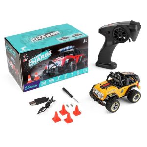 Wltoys 322221 2.4g Radio System 1/32 2wd 280 Brushed Motor Mini Remote  Control  Car Off Road Vehicle Models W/ Light Children Toys yellow  |   RC Cars RC Cars RC Cars