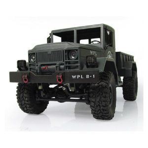 WPL B-14 RC Truck Remote Control 4 Wheel Drive Climbing Off-Road Vehicle Toy 2.4G Army Toys Car Shape with Head Lighting DIY KIT gray_KIT  |   RC Cars RC Cars Gray + KIT