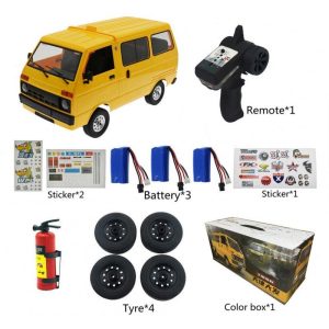 Wpl D42 Van 1:10 Tj110 Drift Remote  Control  Car With Sticker Metal Tire Large-angle Steering Children Gifts Play Toys For Boys 3 battery  |   RC Cars RC Cars 3 battery + 1:10