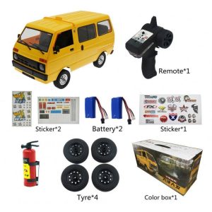 Wpl D42 Van 1:10 Tj110 Drift Remote  Control  Car With Sticker Metal Tire Large-angle Steering Children Gifts Play Toys For Boys Black 2 battery  |   RC Cars RC Cars Black 2 battery + 1:10