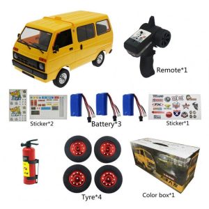 Wpl D42 Van 1:10 Tj110 Drift Remote  Control  Car With Sticker Metal Tire Large-angle Steering Children Gifts Play Toys For Boys red 3 battery  |   RC Cars RC Cars RC Cars