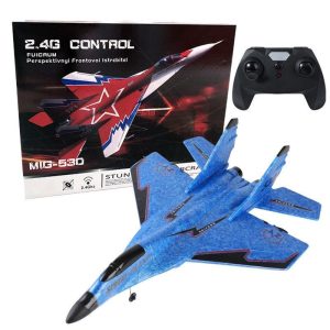 ZY-530 Remote Control Airplane With Light 2.4G EPP Foam Aircraft Fixed Wing RC Glider Blue  |   RC Helicopters RC Drones & Vehicles Blue