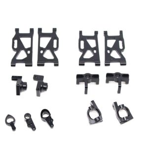 13Pcs/set Metal Front Rear Wheel Seat Base C Swing Arm Steering Clutch Component for WLtoys 144001 1/14 RC Car Upgrade Spare Parts black_13PCS  |   RC Accessories RC Accessories Black + 13PCS