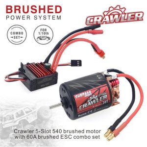 540 Brushed Motor 11T/13T/16T/20T 60A RC ESC Combo Set for Remote Control Redcat Volcano EPX Blackout XTE Traxxas TRX-4 13T KSY0058  |   RC Accessories RC Accessories 13T KSY0058