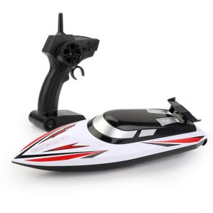 Jjrc Rh706 Rc Boat 2.4 Ghz Remote Control Speedboat Kids Toy High Speed Racing Ship Rechargeable Batteries Gift For Kids red  |   RC Boats RC Boats RC Boats