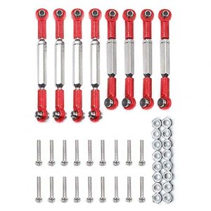 Steering Pull Rods Remote Control Toys Alloy Steering Linkages Pull Rods Connector for 1/16 RC Car WPL B14 C14 red  |   RC Accessories RC Accessories RC Accessories