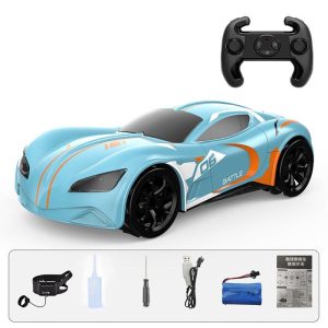 1:16 Remote Control Racing Car With Spray Music Light 360 Rotation RC Drift Stunt Car Model Toys Blue  |   RC Cars RC Cars Car model blue + 1:16