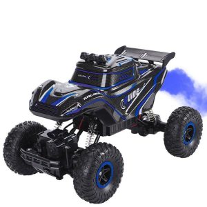 2.4GHz Remote Control Climbing Car with Light Spray 4WD Rechargeable Eletric Off-road Vehicle Toys Blue  |   RC Cars RC Cars Blue