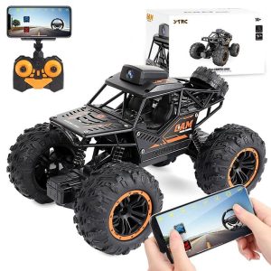 RC Car With Camera WIFI High Speed Rechargeable Off Road Vehicle Smart Remote Control Car Model Black  |   RC Cars RC Cars [Alloy] Black