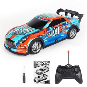 1:22 27HZ Remote Control Racing Car With LED Light 4-Channel Rc Drift Car Model Ornaments Birthday Gifts For Boys (Without Battery) UJ99-P220 blue  |   RC Cars RC Cars RC Cars