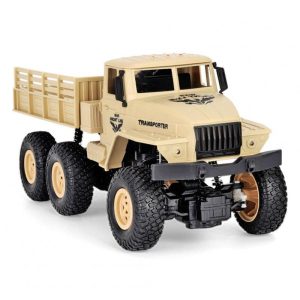 Q68 1:18 Remote Control Truck Simulation 4wd Military Off-road Vehicle Model Toys Yellow No.7  |   RC Cars RC Cars Q68 Yellow No.7 + 1:18