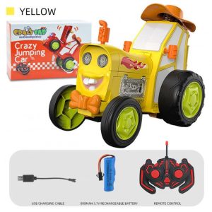 Remote Control Stunt Car With Music Lights Rechargeable Swing Dancing Remote Control Train Toys For Boys Girls yellow  |   RC Cars RC Cars RC Cars