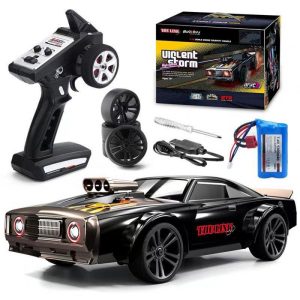 Scy 16303 1:14 2.4g RC Car 4wd Electric High Speed Off-road Drift Vehicle Flat Running Muscle Car with Led Light Red  |   RC Cars RC Cars 16303 flame red + 1:16