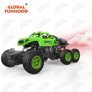 Remote Control Racing Car 6-channel Automatic Demonstration Spray Climbing Car with Searchlight 646-1 Green  |   RC Cars RC Cars 646-1 Green