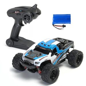 HS 18301/18302 1/18 2.4G 4WD 40 + MPH High Speed Big Foot RC Racing Car OFF-Road Vehicle Toys  blue 1 battery  |   RC Cars RC Cars Blue + 1 battery